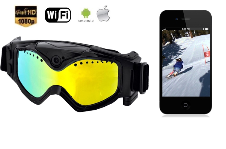 Enten Vol kant Skibril met FULL HD camera en UV filter + WiFi | Cool Mania