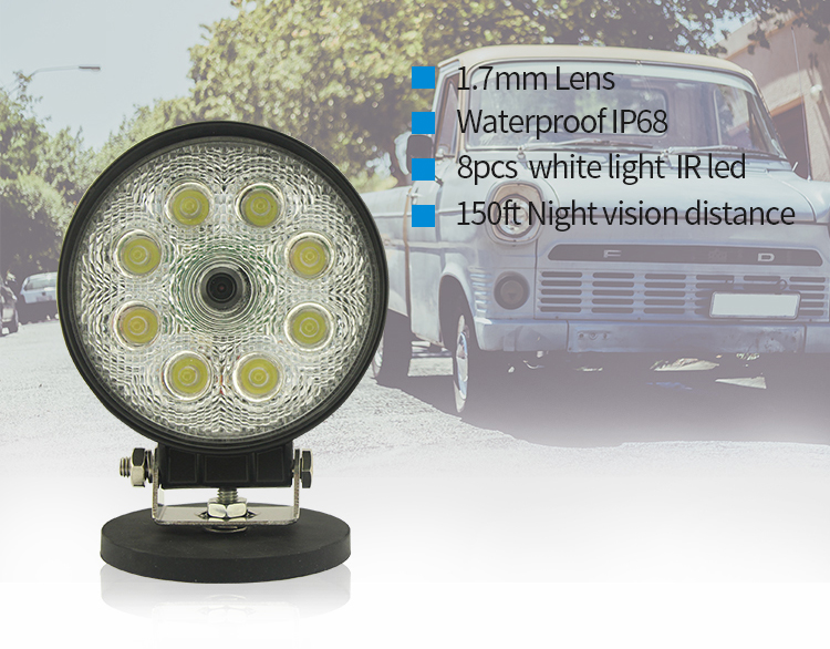 led-werklamp met camera in auto
