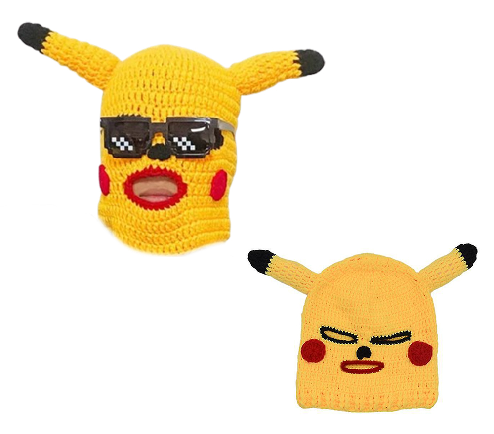 Pikachu gezichtsmasker carnavalsfeest